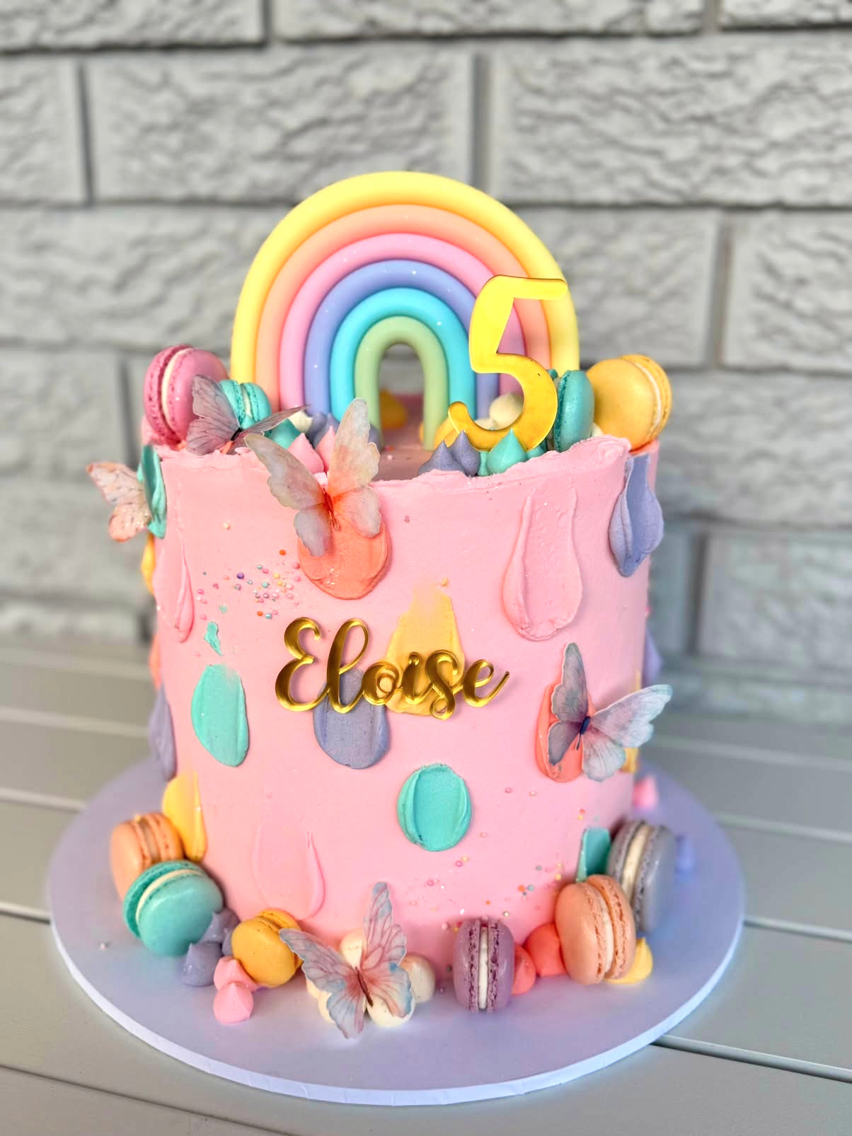 Personalised Birthday Cake Topper & Fropper | Custom Name and Age Cake Topper | Acrylic Cake Decoration
