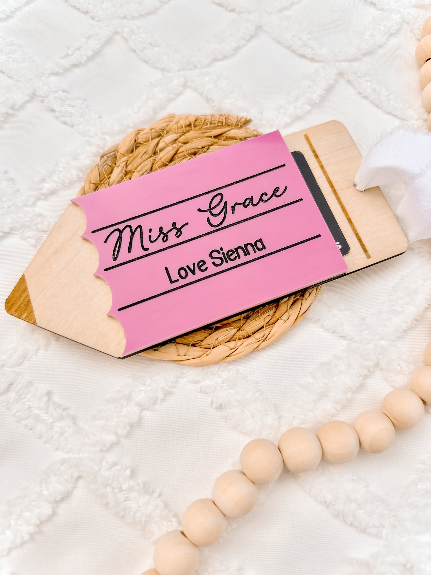 educator gift card holder, personalised acrylic wooden gift card display holder for teacher, custom end of year gift for childcare, educator, school teacher gift, teacher appreciation gift, thank you present for teacher