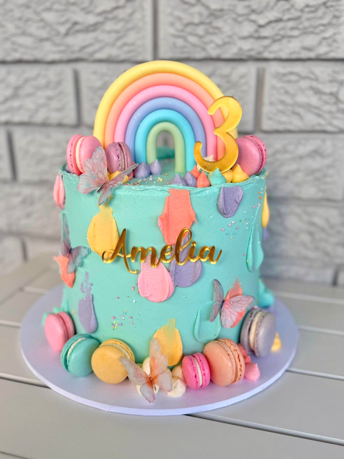 Personalised Birthday Cake Topper & Fropper | Custom Name and Age Cake Topper | Acrylic Cake Decoration