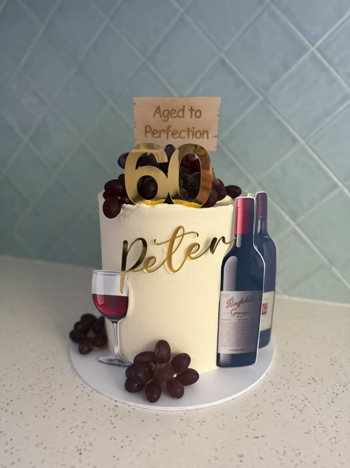Personalised Cake Topper Set | Aged to Perfection | Name Fropper