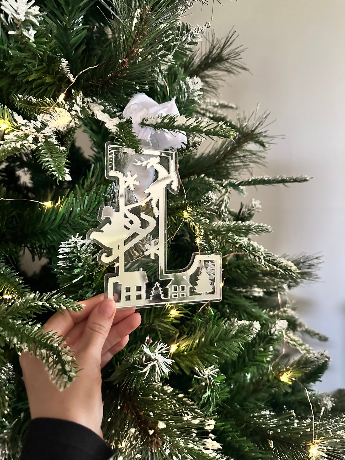 Christmas 3D Letter Tags - Personalised Festive Santa Sack Tag