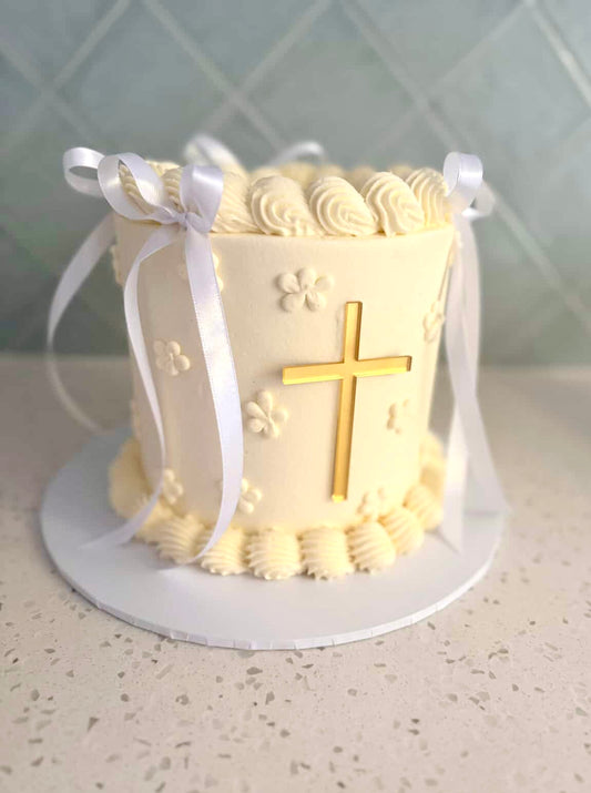 Cross Cake Fropper | Christening Cake Topper | Baptism Ceremony