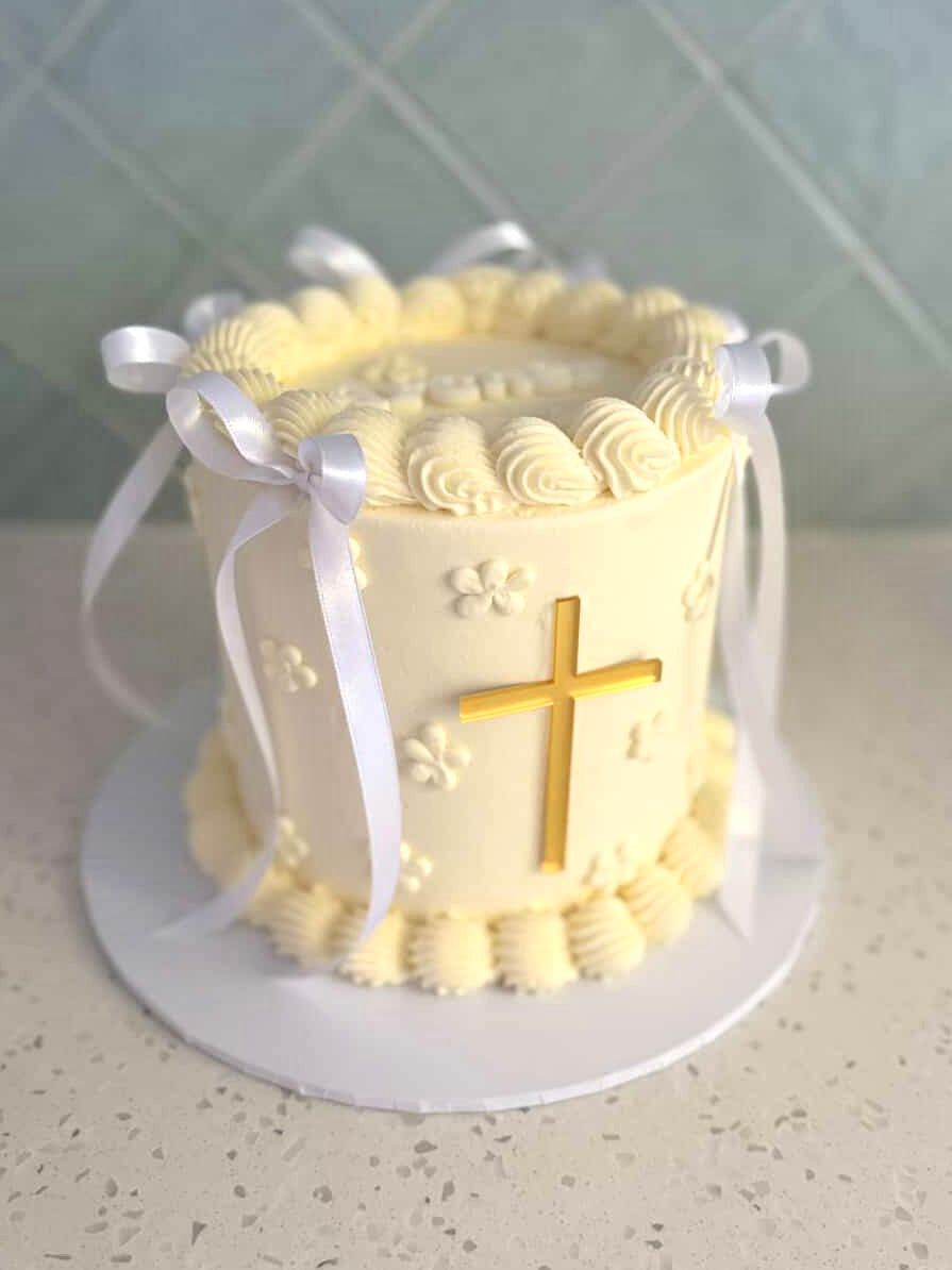 Cross Cake Fropper | Christening Cake Topper | Baptism Ceremony