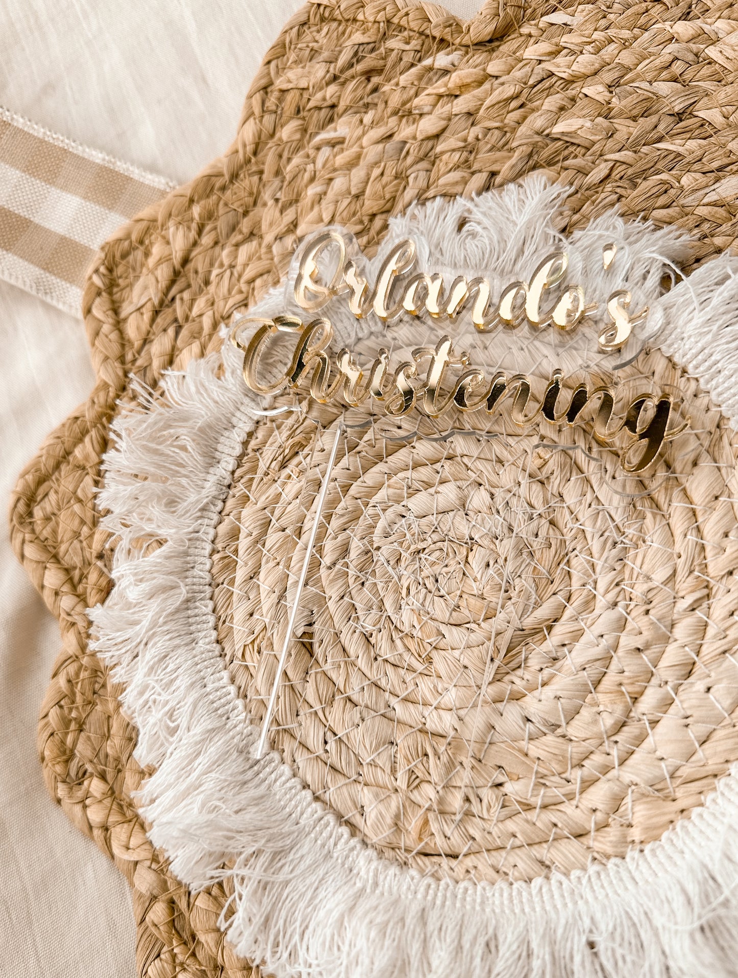 Christening Cake Topper | Baptism Cake Topper | Naming Day Ceremony