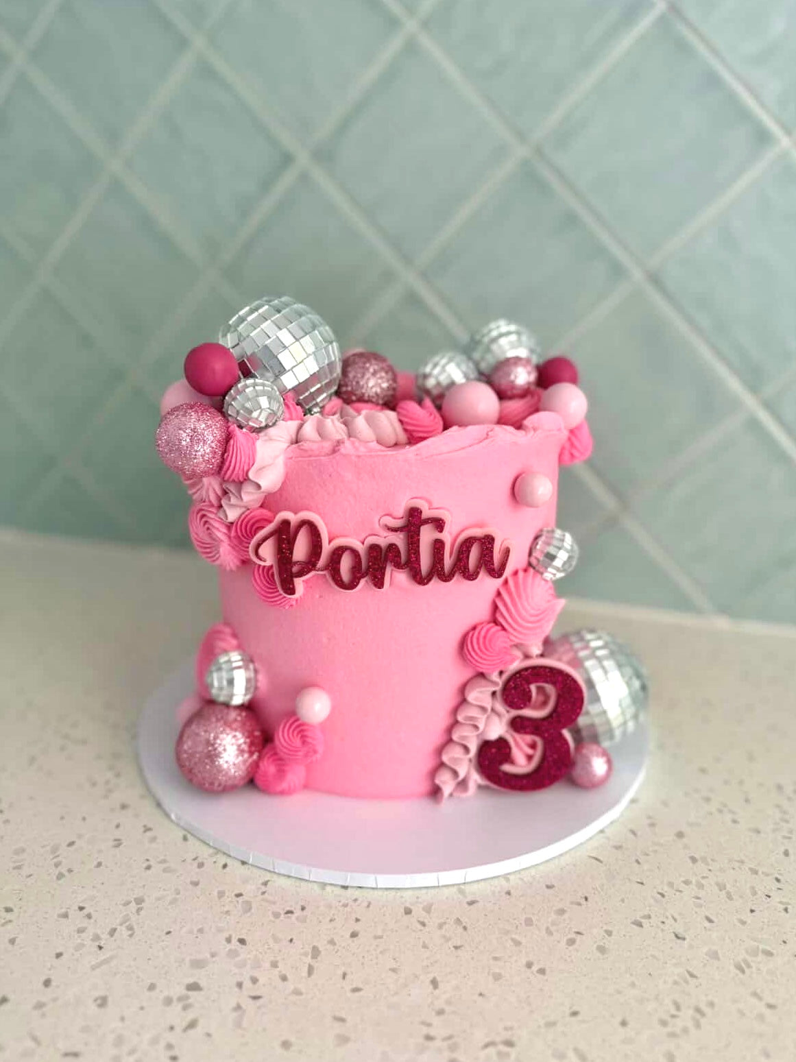 Personalised Birthday Cake Froppers | Custom Name and Age Cake Topper | Acrylic Cake Decoration