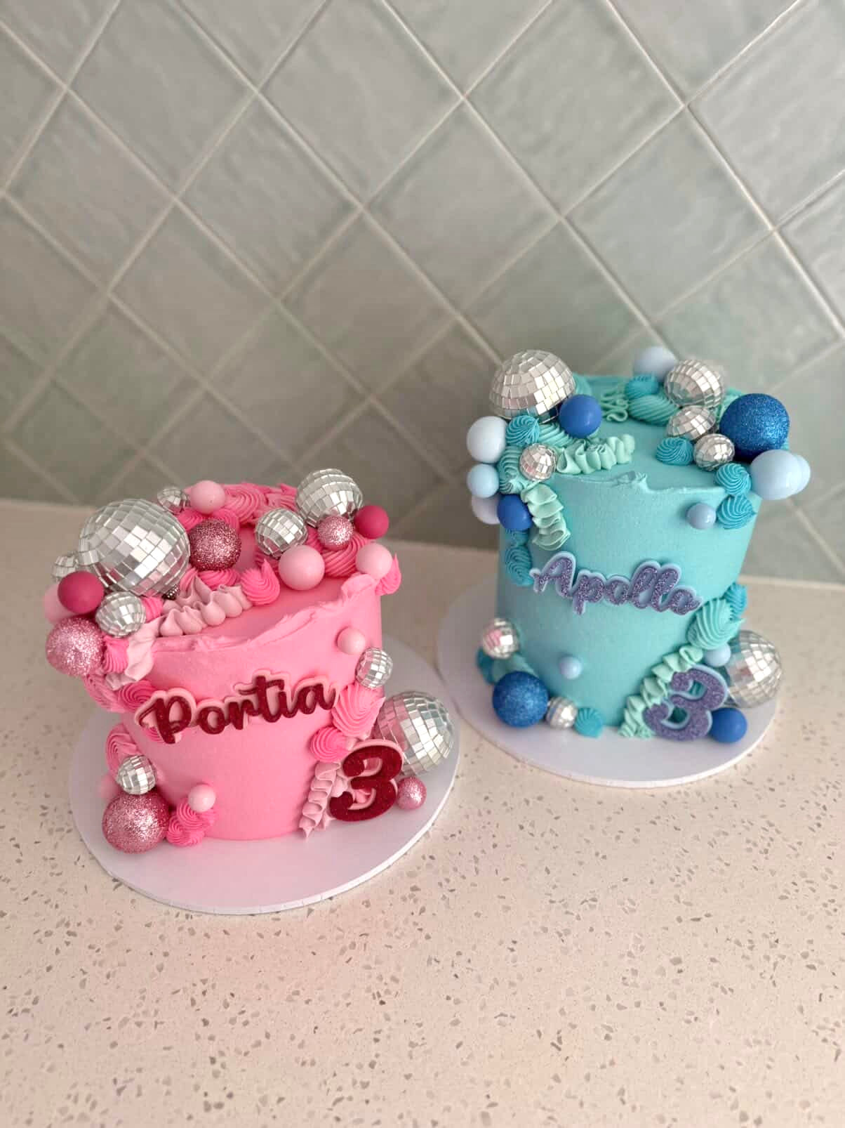 Personalised Birthday Cake Froppers | Custom Name and Age Cake Topper | Acrylic Cake Decoration