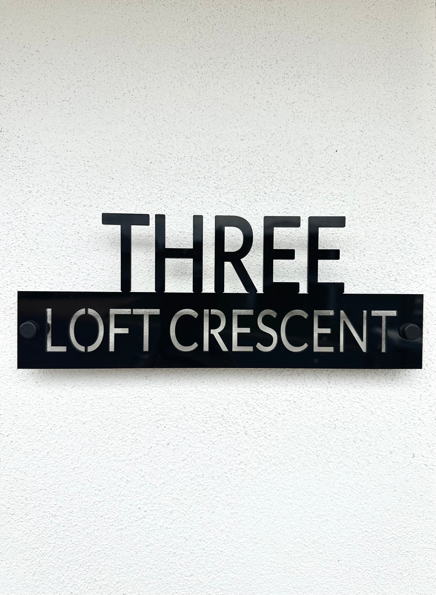 Personalised Acrylic House Sign | Custom Street Number & Name Door Plaque