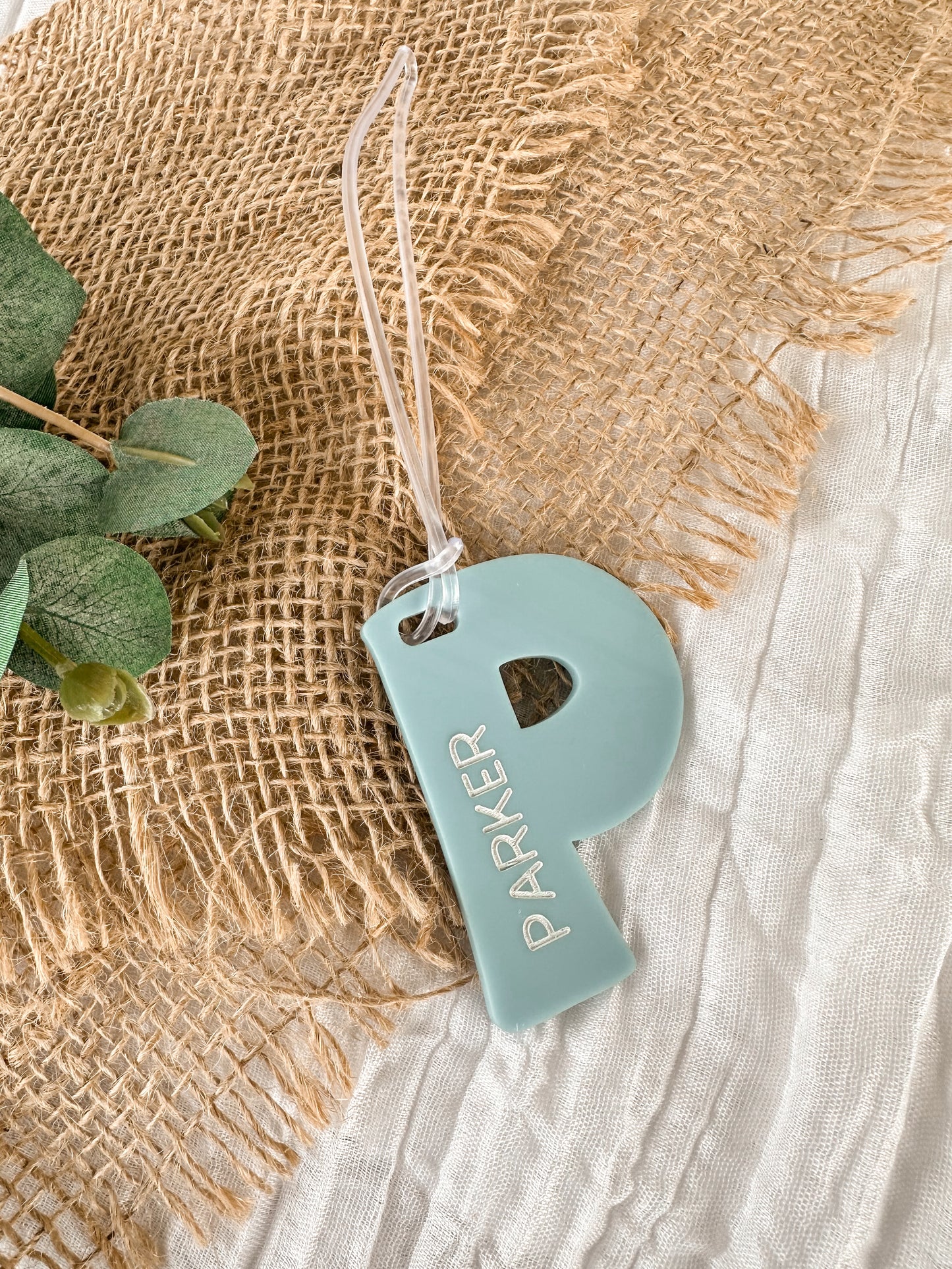Personalised Acrylic Bag Tag | Name School Bag Keychain | Daycare Backpack Tag