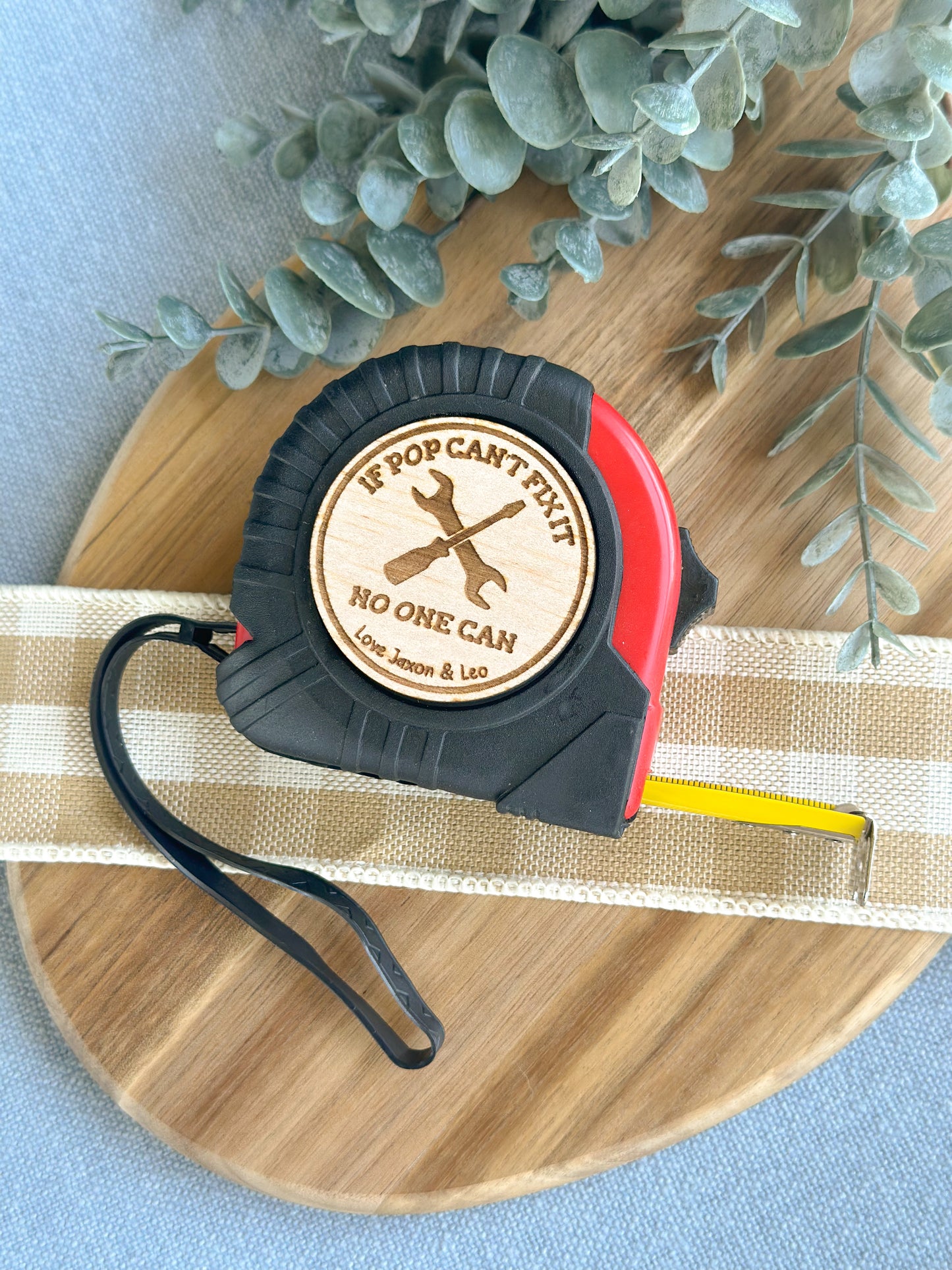 Personalised Tape Measure | Engraved Gift for Dad, Pop, Grandpa | 9 designs