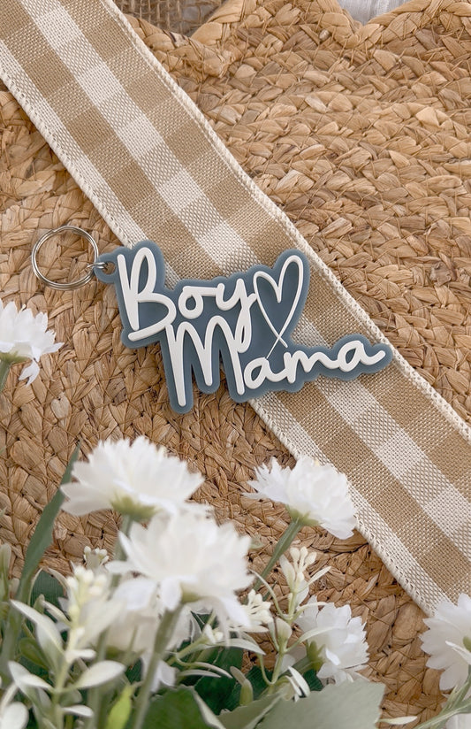 Personalised Acrylic Keyring for a Boy Mama | Custom Gift for Boy Mum |Mothers Day Present