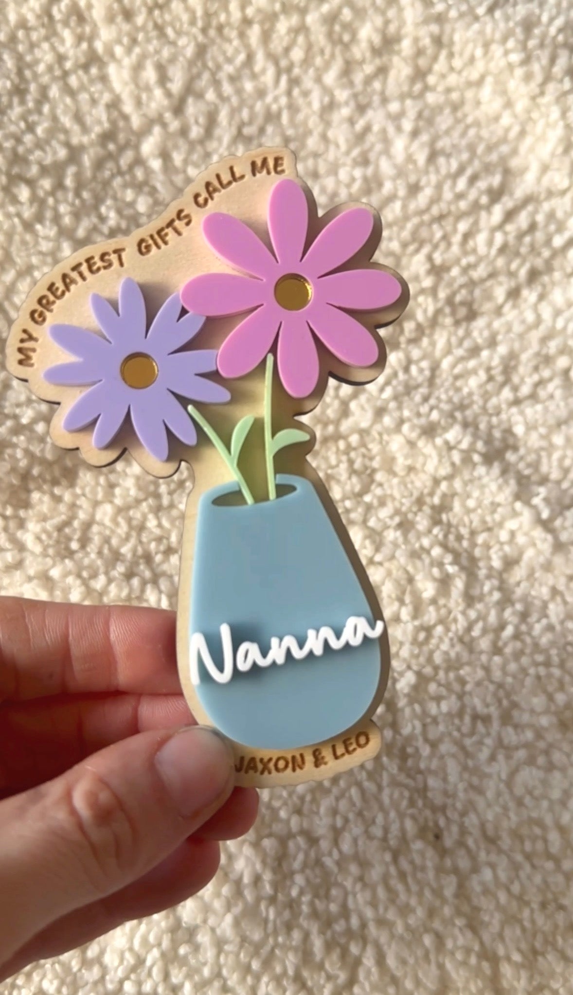 Personalised Mothers Day Magnet for Mum | Gift for her |