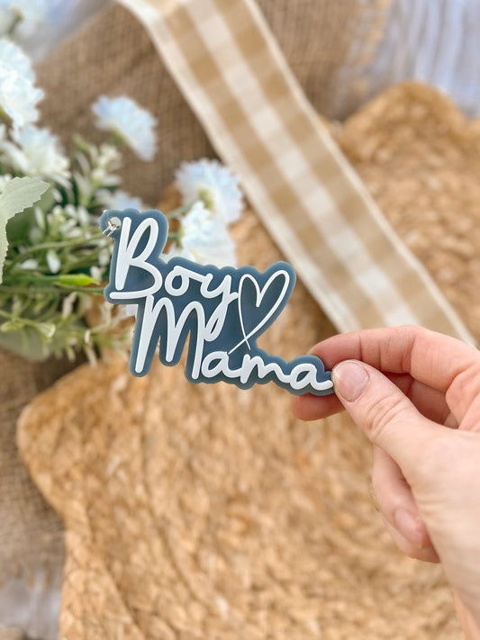 Personalised Acrylic Keyring for a Boy Mama | Custom Gift for Boy Mum |Mothers Day Present