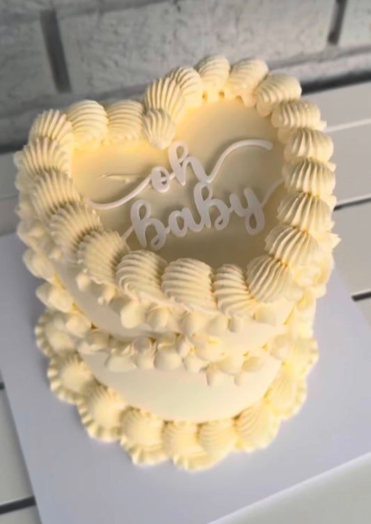 Oh Baby Cake Topper | Custom Acrylic Baby Shower Decor