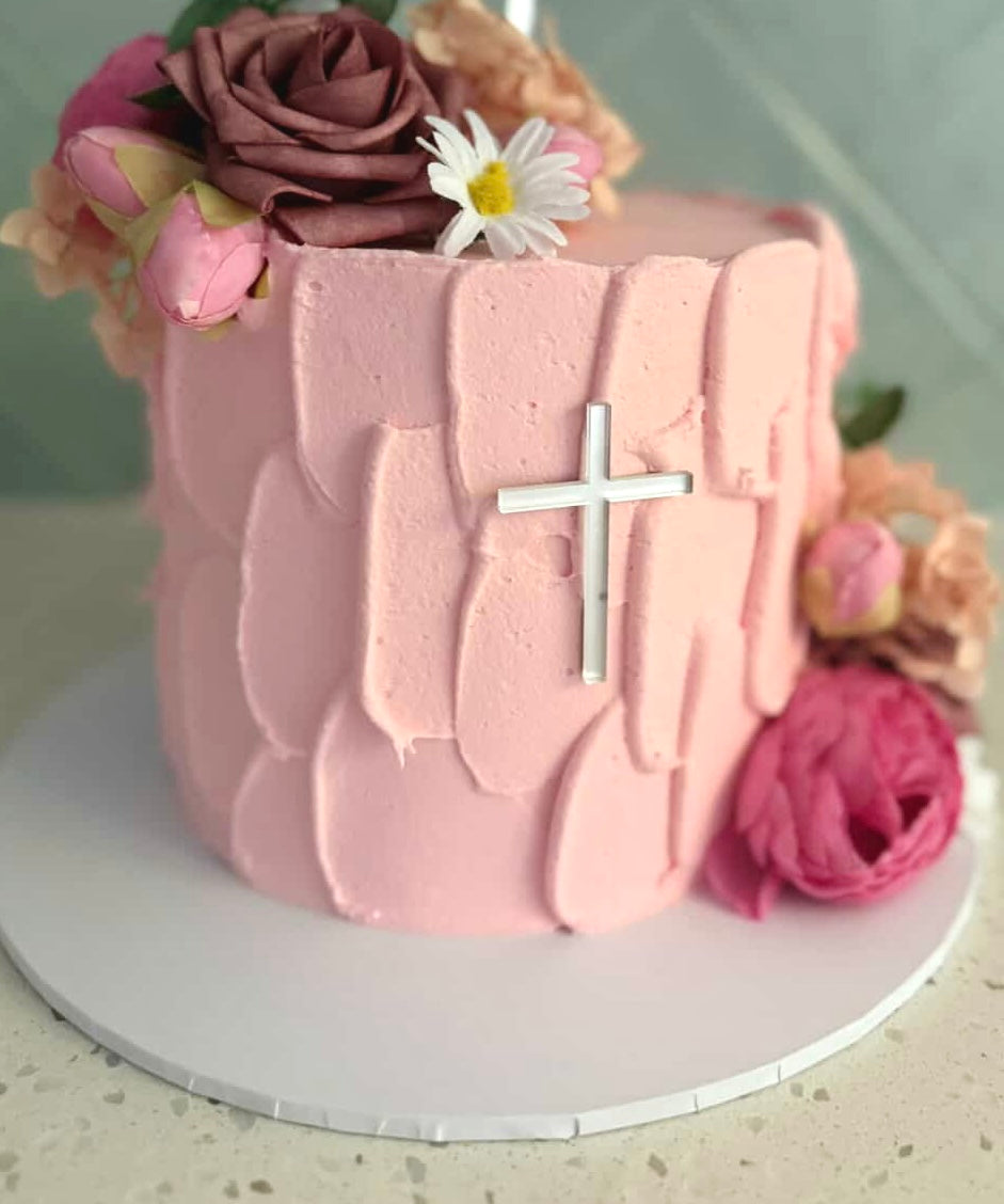 Cross Cake Fropper | Christening Cake Topper | Baptism Ceremony