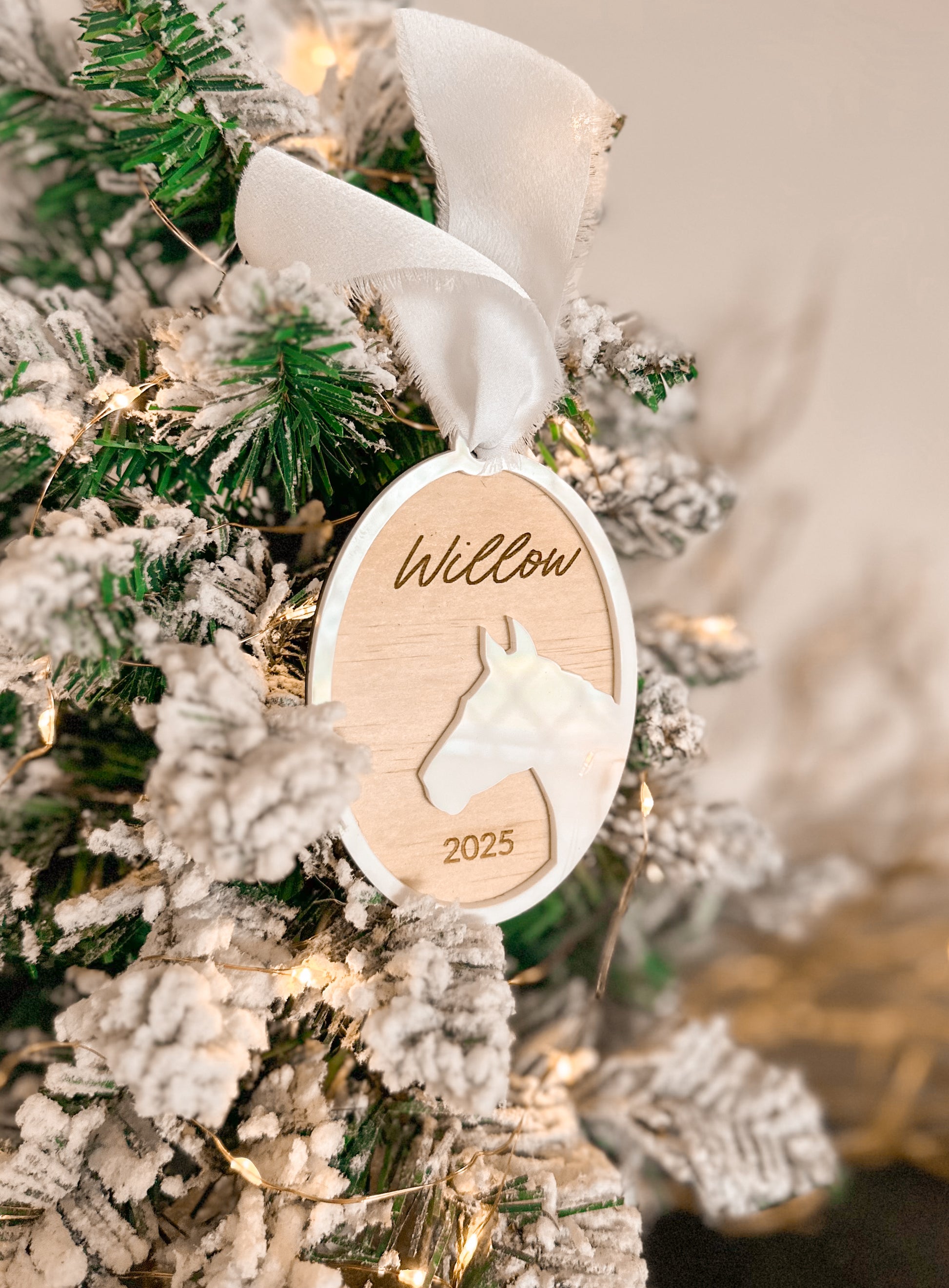 Personalised pet memorial ornament for christmas tree, pet remember lost fur family, lost pet, christmas pet ornament, custom dog ornament, christmas horse ornament, wood, acrylic, ribbon to hang on christmas tree