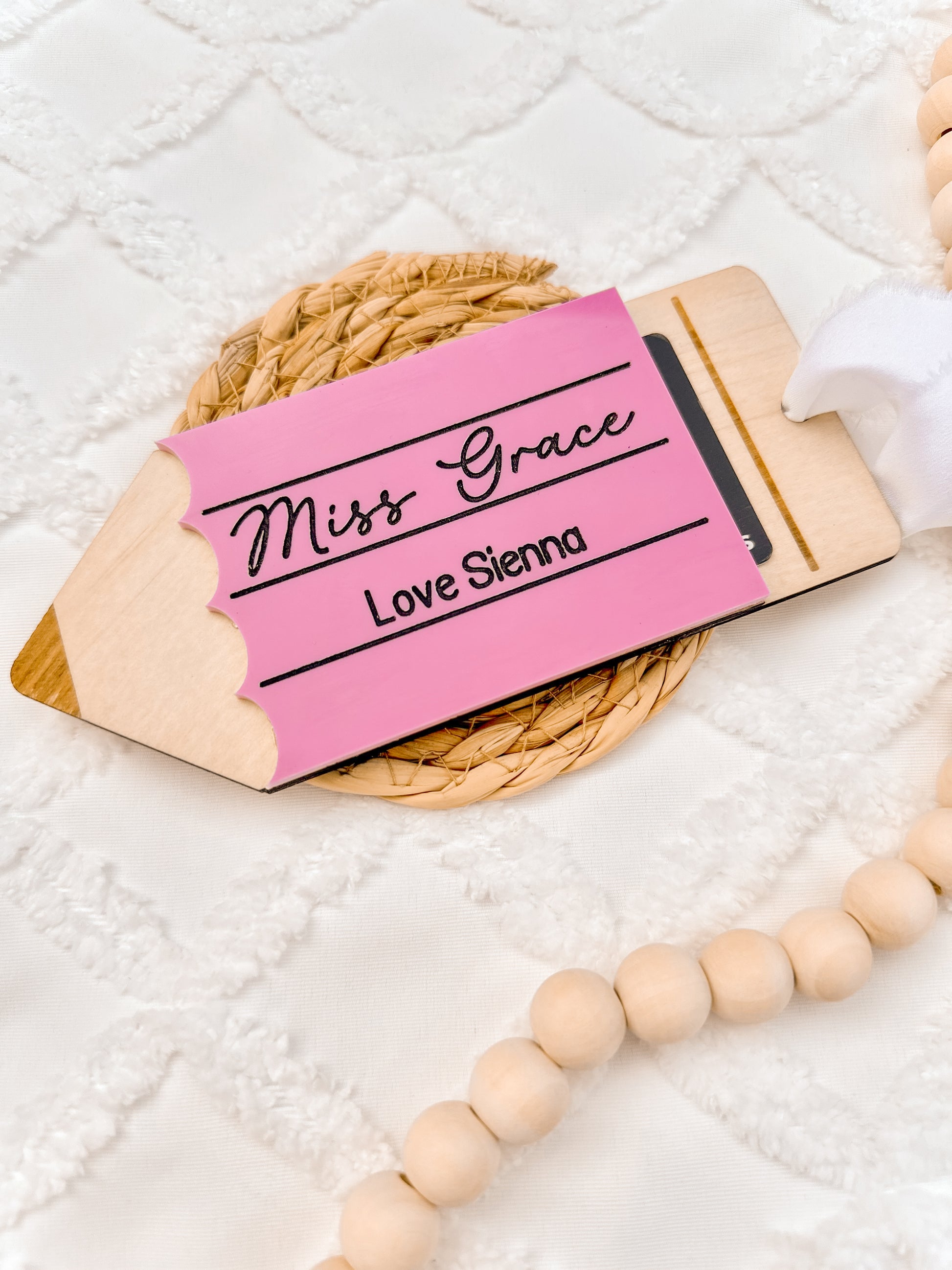 educator gift card holder, personalised acrylic wooden gift card display holder for teacher, custom end of year gift for childcare, educator, school teacher gift, teacher appreciation gift, thank you present for teacher