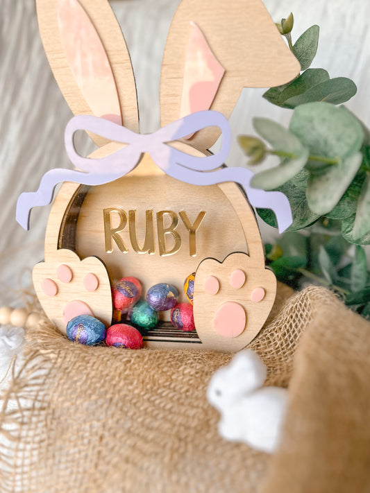Personalised Easter Egg Holder Drop Box | Custom Name Easter Gift for Kids