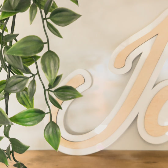 Kids room nursery decorative wall name sign, wood and acrylic, double layered sign, wall decor, boys room, girls room, room makeover