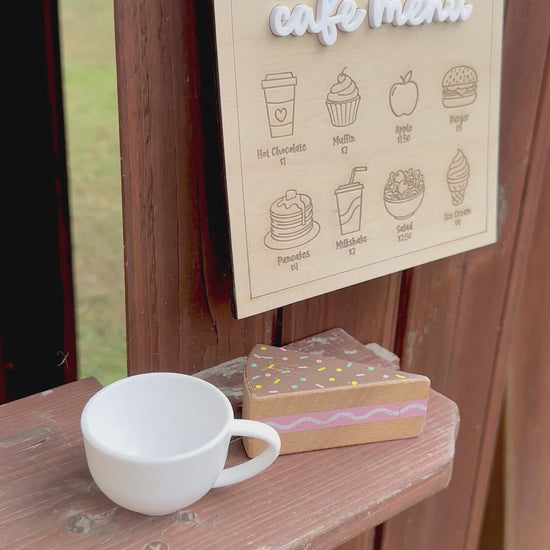 Kids Cafe Menu Sign | Personalised Kitchen Menu Board