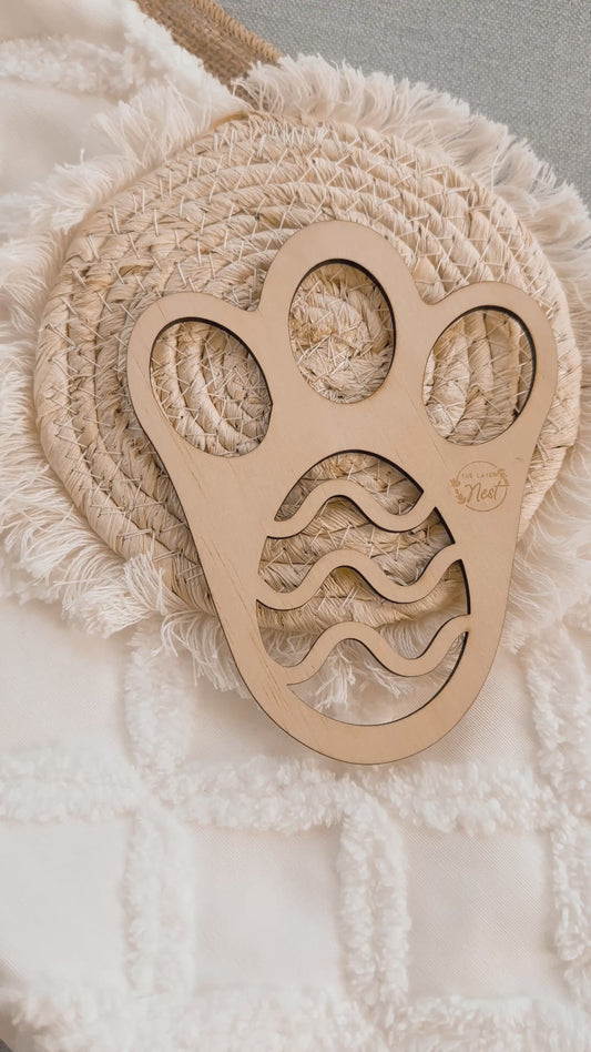 Easter bunny wooden footprint stencil for Easter morning surprises for kids, bunny feet, timber foot rabbit stencil cut out