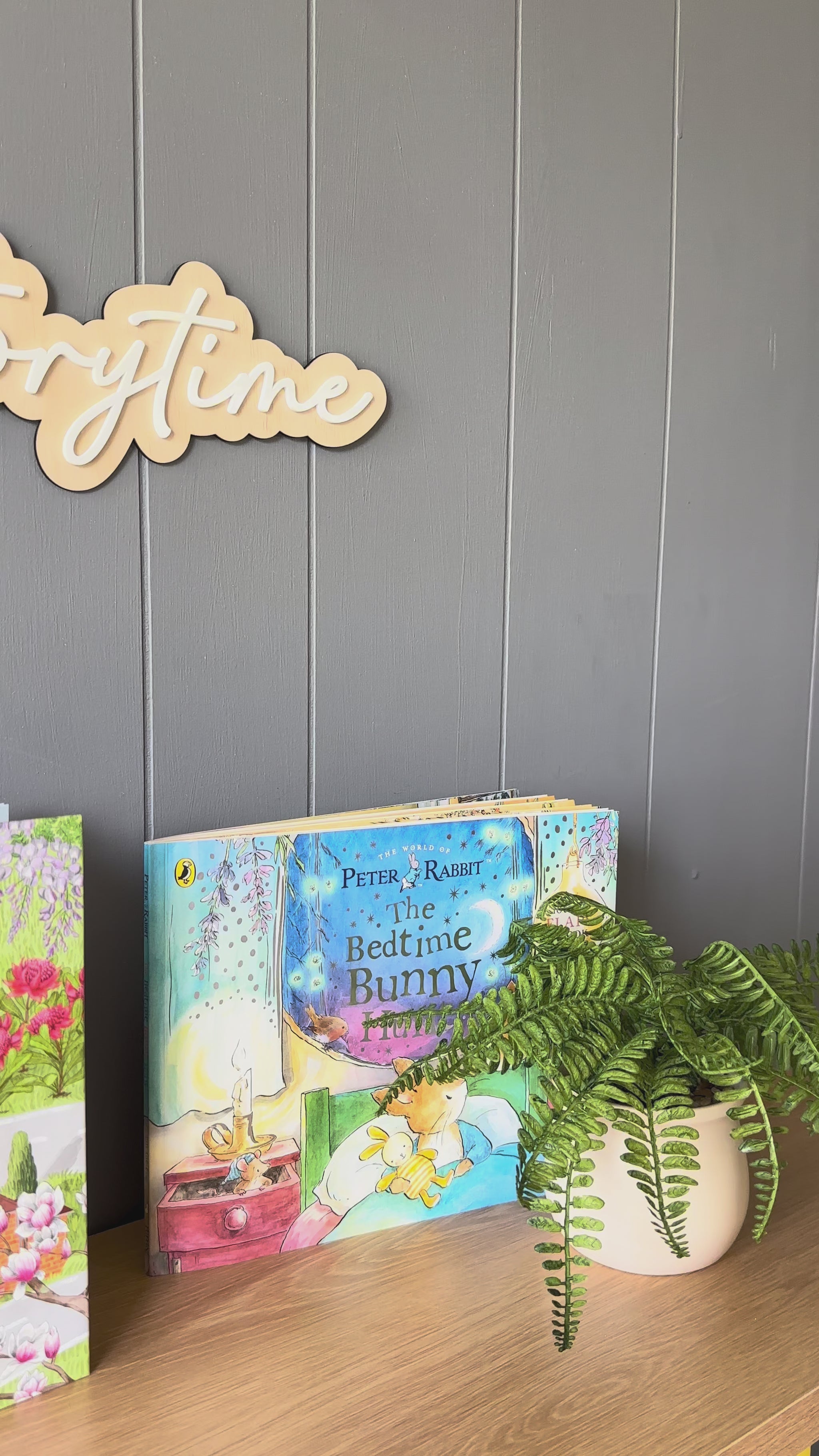 storytime wall sign decor